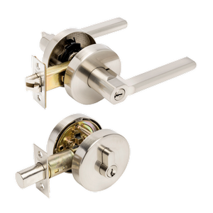 Zanda 80mm Brushed Nickel Aldo Combination Set