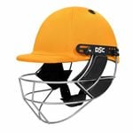 DSC Defender Cricket Helmet | Color: Yellow | Size: Extra Small | Adjustable Steel Grill | Back Support Strap | Shock Resistant