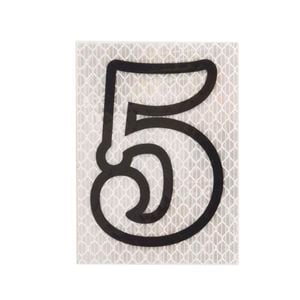 Sandleford 80mm Self Adhesive Night Shine House Number 5