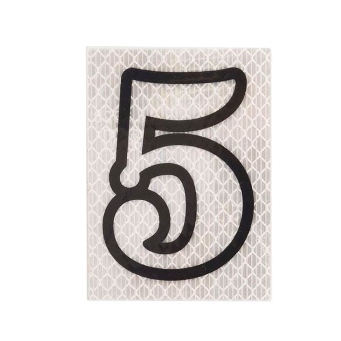 Sandleford 80mm Self Adhesive Night Shine House Number 5