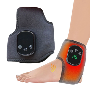 Provecta Electric Foot Ankle Massager Heating Vibration Air Compression Support Brace Rechargeable Grey