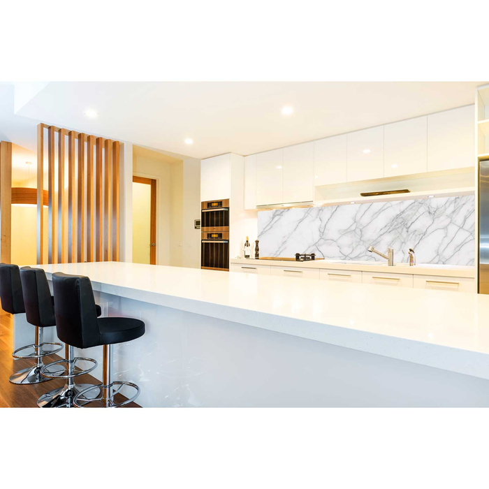 Bellessi 760 x 2600 x 4mm Motiv Polymer Splashback - Grecian Marble