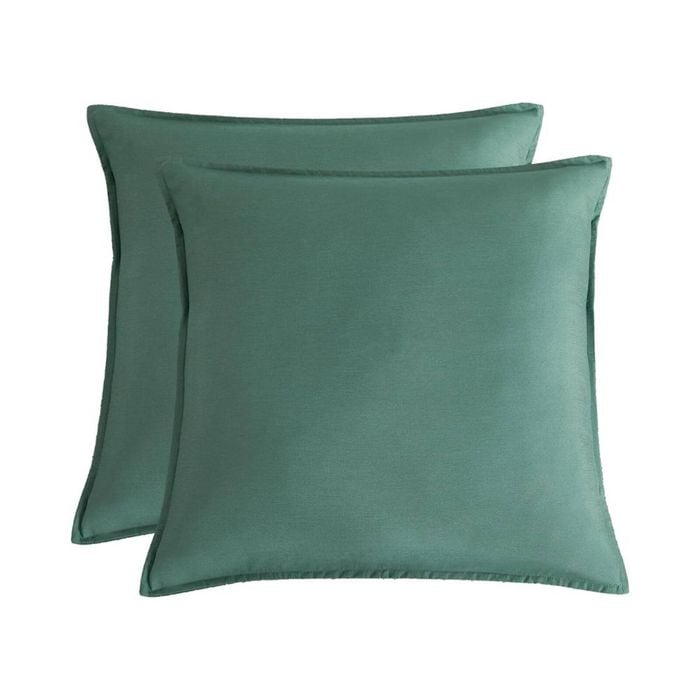 Gioia Casa Bamboo Microfibre European Pillowcase x2 - One Pair - Green