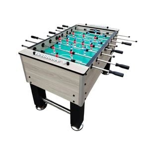 Leaf Living Kicksy 5ft Foosball Table, Solid Wood Frame, Chrome Steel Rods, Hd Playfield - White