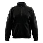 Craftright Black Polar Fleece 1/4 Zip Jumper - Extra Large