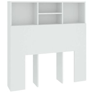 vidaXL Headboard Cabinet White 100 cm