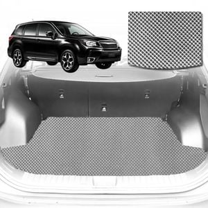 6D Diamond Car Boot Mat for Subaru Forester (SJ)2013-2018-Cargo Mat-Grey-Outback GT