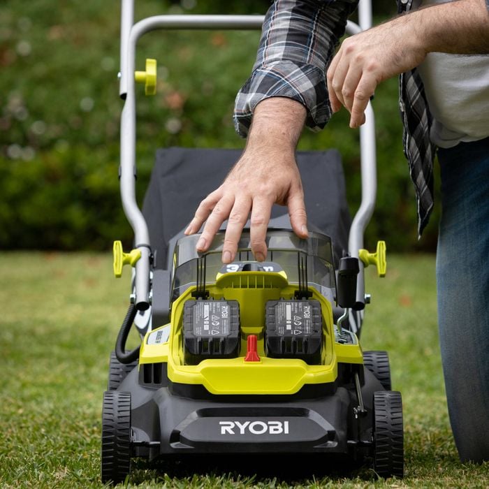 Ryobi Lawn Lawn Mower Battery Bunnings Ryobi 18v Bunnings Electric