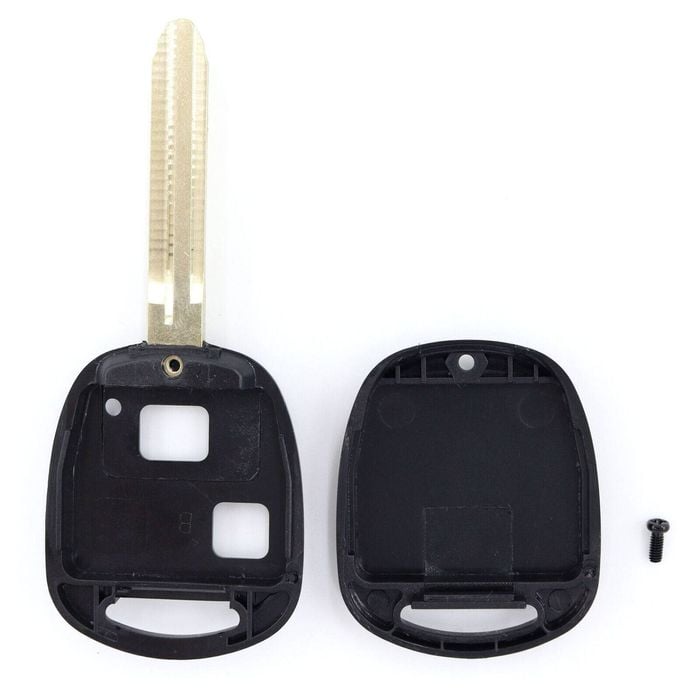 Compatible With Toyota Prado Rav4 Corolla Remote Car Key Blank Shell/case Pack Of 2