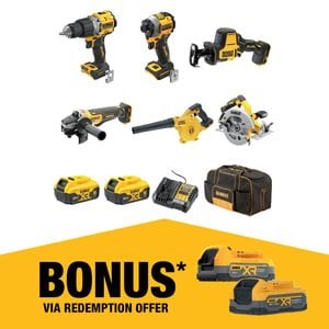 DeWALT 18V XR 5.0Ah 6 Piece Combo Kit DCZ601P2-XE