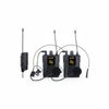 E-Lektron U-2BH Dynamic UHF 20 Channels Tunable Universal 2 Wireless bodyback Headset Microphone Plug Receiver