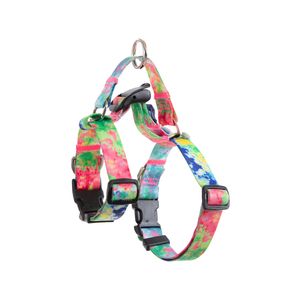 Banhamsisun L Sweet Green Dog Double-Lined Straps Harness Adjustable No Pull