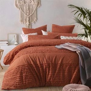Vintage Design Betty Double Tobacco Quilt Cover Set