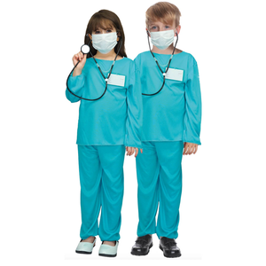 Kids Doctor/Nurse Costume - Emergency Hospital Scrubs (Book Week & Halloween Fancy Dress)