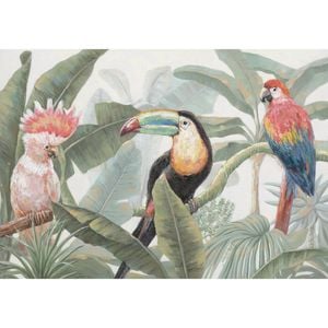 P&P Birds Canvas Print - Vibrant Wall Art for Living Room, Bedroom & Office Decor 100x70cm