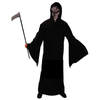 Adult s Grim Reaper Horror Halloween Horror Dark Black Robe Haunted Costume