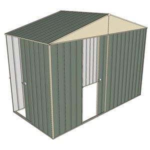 Build-a-Shed 3.0 x 1.5 x 2.3m Gable Single Sliding Side Door Shed - Green