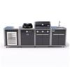 Coleman Revolution Dual Fuel Kitchen With Sink And Fridge Modules - Black Gloss
