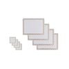 Clevinger 8 pcs MDF Placemats and Coasters Gold Border