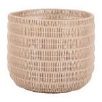 Astin Sinclair 350 x 300mm Cream Poly Rattan Basket Planter Large