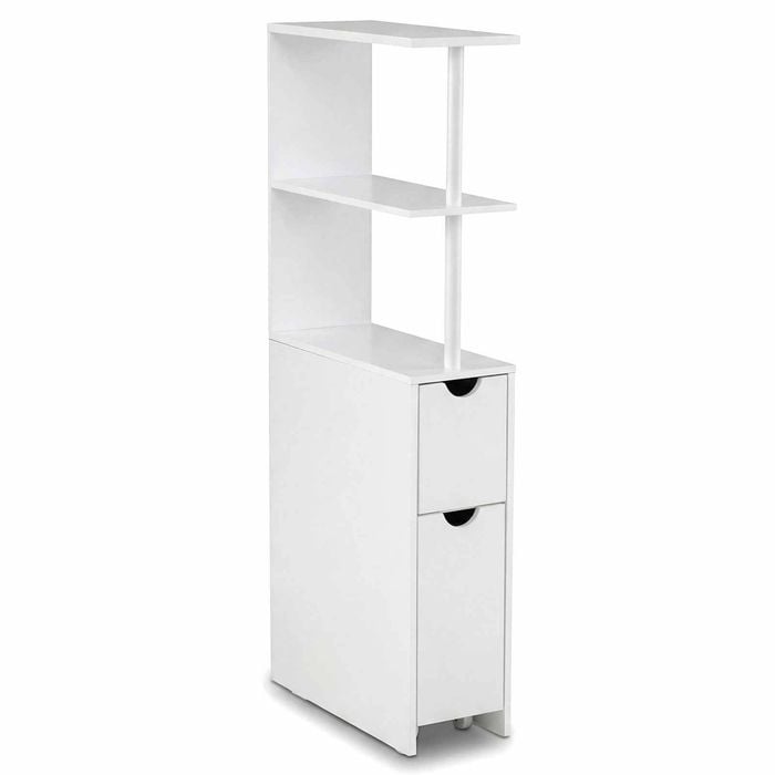 Costway Slim Storage Cabinet Kitchen Organizer Cart Shelf Drawer Entryway