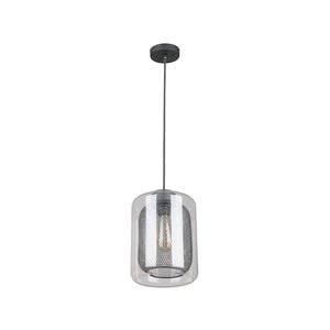 CLA Lighting TONO Mesh Internal Clear Glass Oblong Pendant Light - Black