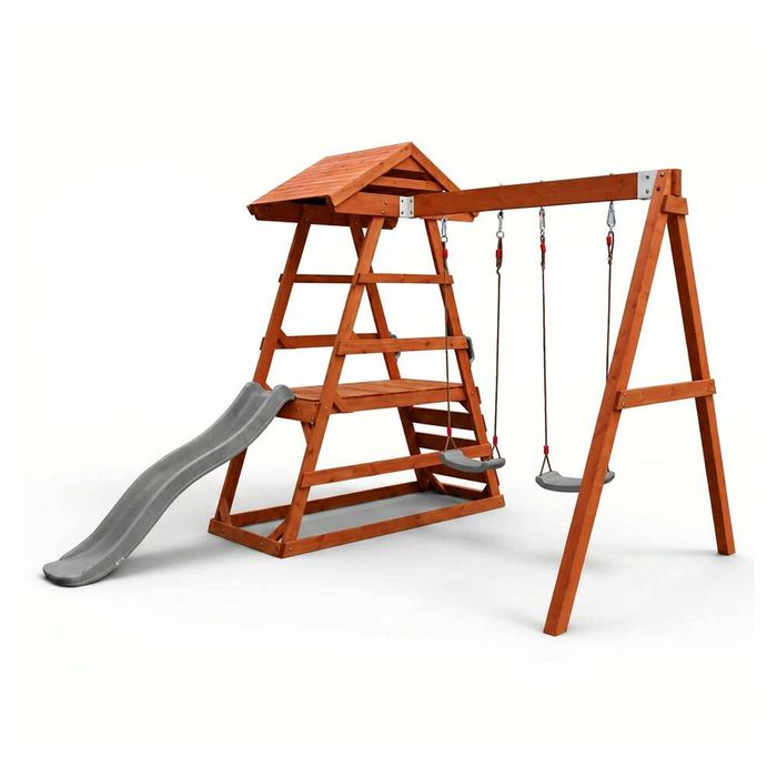 Hide & Seek Kids - Milo Swing Set - Pearl Grey
