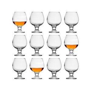 LAV Misket Brandy Snifter Glasses - 390ml - Clear - Pack of 12