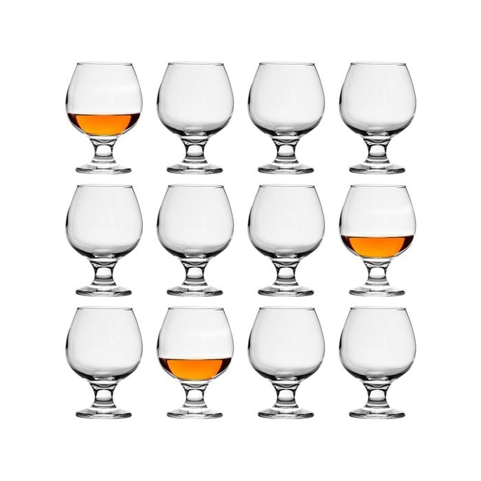 LAV Misket Brandy Snifter Glasses - 390ml - Clear - Pack of 12
