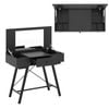 Costway 2in1 Vanity Desk Flip Top W/6 Compartments Chargable Writing Table