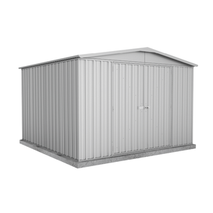 Absco Sheds 3.0 x 2.92 x 2.06m Zincalume Double Door Regent Garden Shed