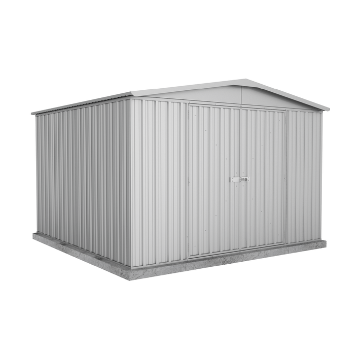 Absco Sheds 3.0 x 2.92 x 2.06m Zincalume Double Door Regent Garden Shed