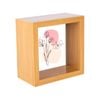Nicola Spring 3D Deep Box Photo Frame - 4 x 4" - Light Wood