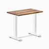 Desky Fixed Height Mini Pheasantwood Hardwood Desk 800 x 500mm White Frame