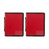 2x Marbig A4 File Zipper 3 O-ring Binder W/ Handle 25mm Document Organiser Red
