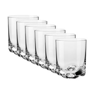 6Pc Krosno Mixology Tumbler Glasses Clear Gift Boxed Dishwasher Safe 330ml