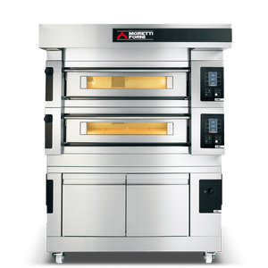 Moretti Forni Series Double Deck Bakery Oven On Prover - 4 X 60x40cm Tray - Comp S100e/2a/l