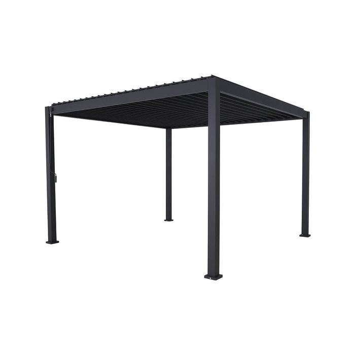 Mimosa 3 x 3m Lava Portsea Louvre Semi Permanent Gazebo