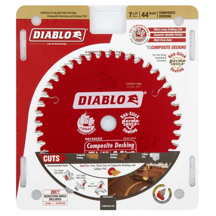 Diablo 184mm 44T Composite Decking Circular Saw Blade