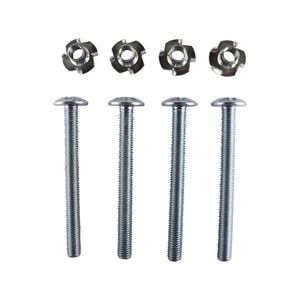 Everhang M10 x 100mm Zinc Plated Tee Nut and Bolt - 4 Pack