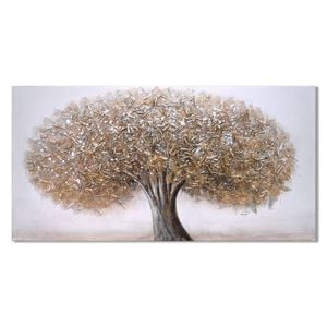 P&P Tree Hand Painting Picture - Elegant Wall Art for Living Room, Bedroom & Office Decor 100x50cm