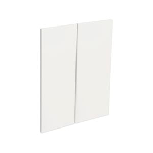 Kaboodle 600mm Egg White Corner Wall Cabinet Door