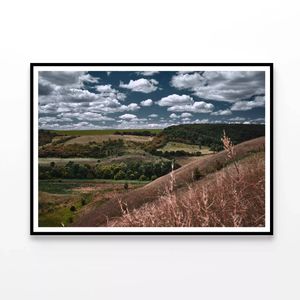 Cloudy Sky and Forest Scenery  Print 100% Australian Made 120x90cm  (Poster)