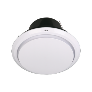 Click 250mm White Ventilating Ducted Exhaust Fan