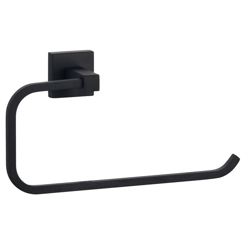 Mondella Matte Black Rococo Towel Ring