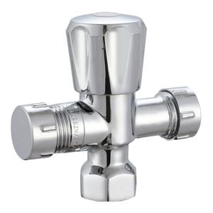evekare 15 x 15mm Chrome Double Mini Cistern Stop Tap