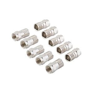 Antsig F59 Type Twist-On Plug Suits RG6 Cable - 10 Pack