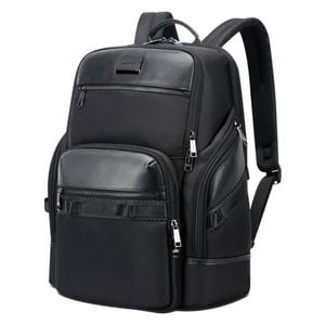 BOPAI Luxury leather waterproof Anti-Theft USB charge Business Laptop Backpack