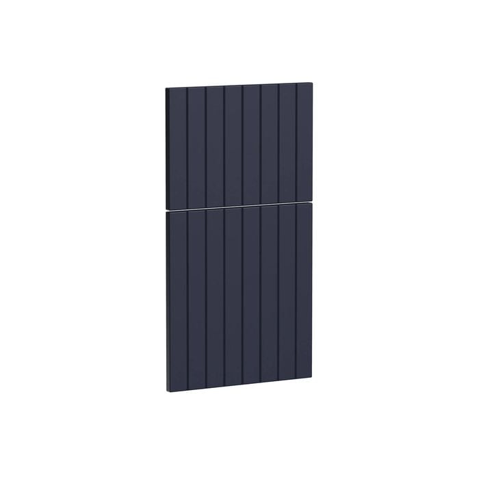 Kaboodle 400mm Berry Blue V-Groove Waste Bin Panels