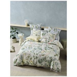Linen House Sonia Botanical Garden Cotton Sateen Quilt Cover Set King